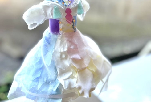 アルシュシュ 空野音々役 吉武千颯様の #Rst_10thAnniv ライブ出演祝い花 衣装再現ミニトルソーアレンジ @川口総合文化センターリリア・フカガワみらいホール