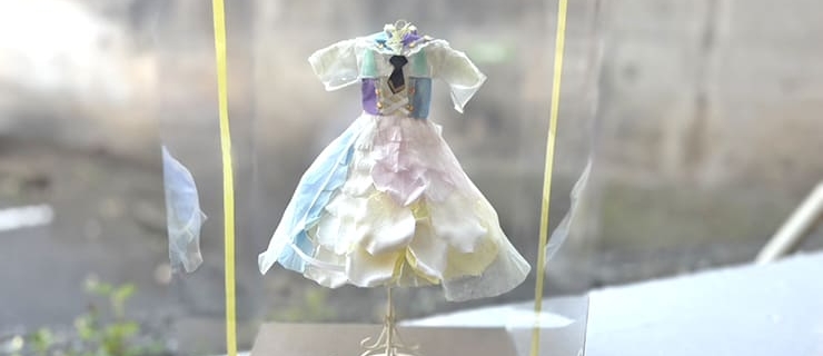 アルシュシュ 古海チエ役 中林新夏様の #Rst_10thAnniv ライブ出演祝い花 衣装再現ミニトルソーアレンジ @川口総合文化センターリリア・フカガワみらいホール