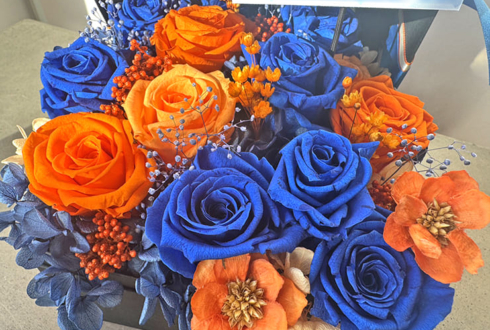 FLOP FLOW 悠哉様の生誕祭祝い花 プリザーブドフラワーBOXアレンジ @NAYUTA BLD ( ナユタビル )