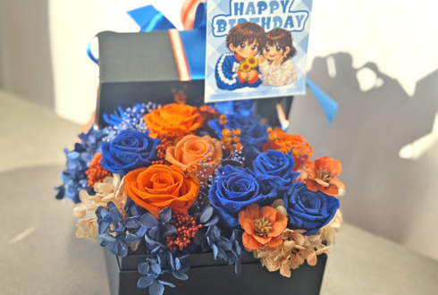 FLOP FLOW 悠哉様の生誕祭祝い花 プリザーブドフラワーBOXアレンジ @NAYUTA BLD ( ナユタビル )