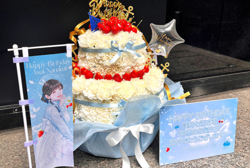 浅井七海様の生誕祭祝い花 フラワーケーキ @ブルースクエア四谷