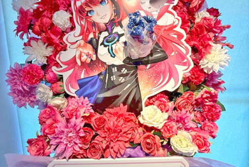 MEDA様のライブ公演祝い花束組み込みフラスタ @W:IKE329