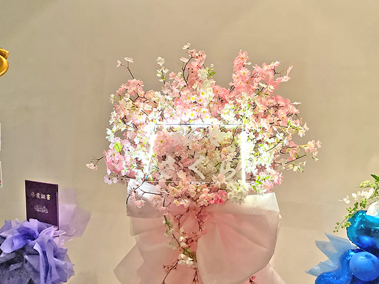 餅々さくら様の #あみゅどるA5D 公演祝いフラスタ @TEMPO HARBOR THEATER