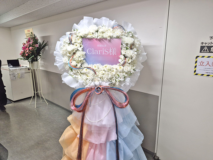 ClariS様のライブ公演祝いフラスタ @Kanadevia Hall