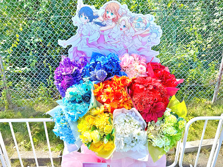蓮ノ三連華様の #蓮ノ空6th埼玉 公演祝い11colorブーケ組み込みフラスタ @ベルーナドーム