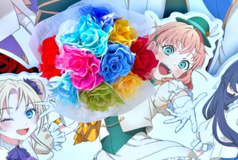 蓮ノ空女学院スクールアイドルクラブ様の #蓮ノ空6th埼玉 公演祝いブーケ組み込みフラスタ @ベルーナドーム