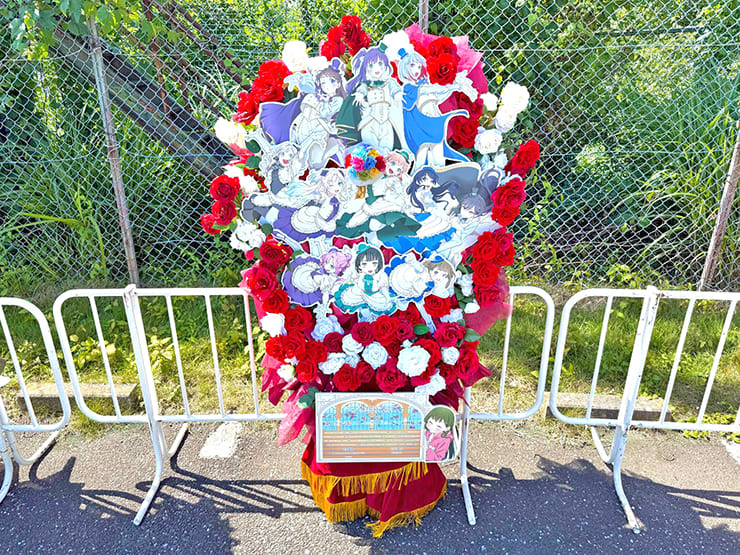 蓮ノ空女学院スクールアイドルクラブ様の #蓮ノ空6th埼玉 公演祝いブーケ組み込みフラスタ @ベルーナドーム