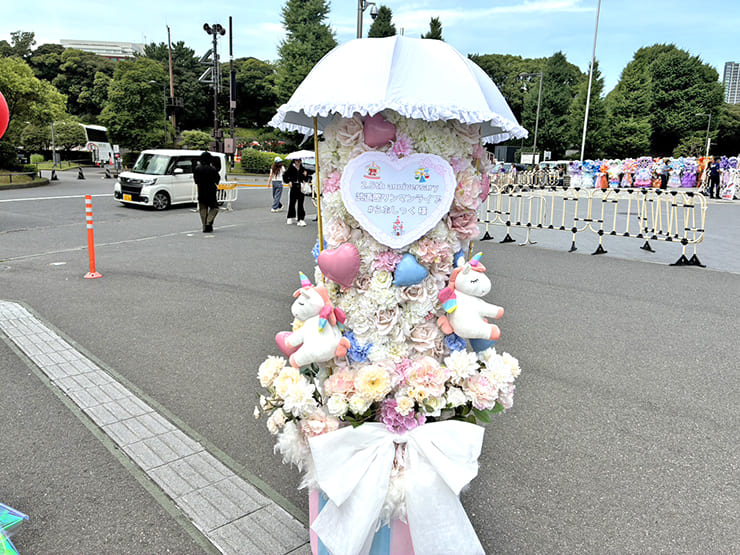 #らぶしっく 様のライブ公演祝いメリーゴーランドモチーフフラスタ @日本武道館