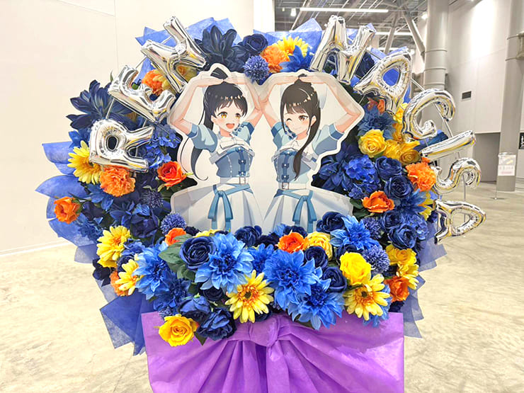 青山なぎさ様 葉月恋様の #ちゅーとりえらいぶ2026 公演祝いフラスタ @LaLa arena TOKYO-BAY