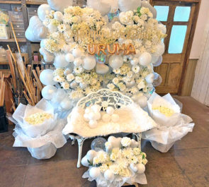 うるは様の生誕祭祝い連結フラスタ&花束 @舞々悪魔