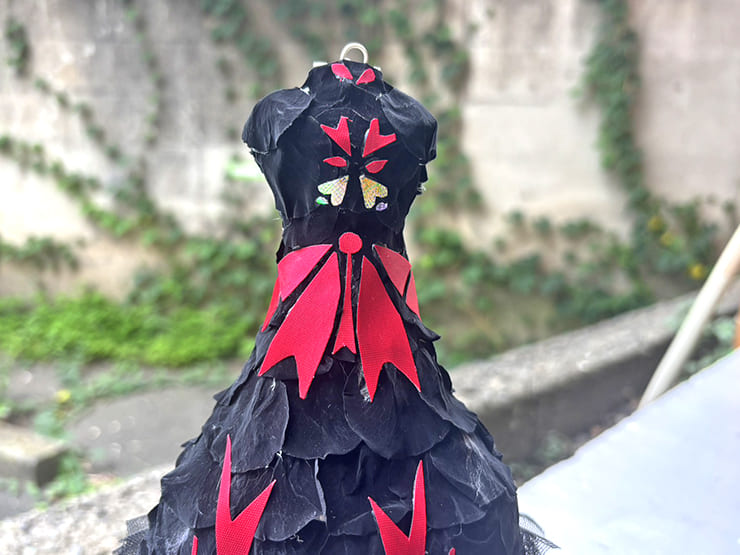 御莉姫様の #V_UTAMATSURI_LIVE 出演祝い花 衣装再現プリザーブドフラワーミニトルソーアレンジ @豊洲PIT
