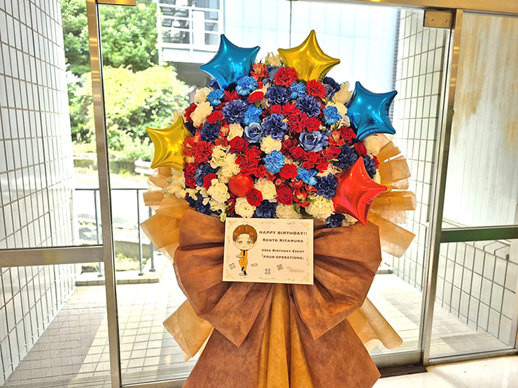 北村健人様のBDイベント開催祝いフラスタ @星陵会館