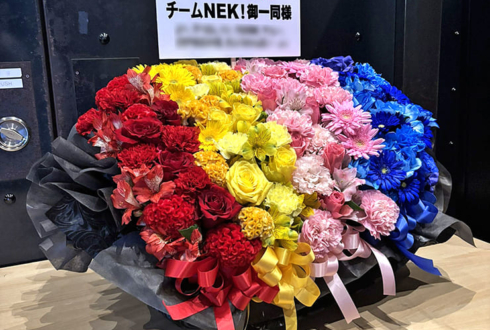 NEK!様のライブ公演祝い花 @duo MUSIC EXCHANGE