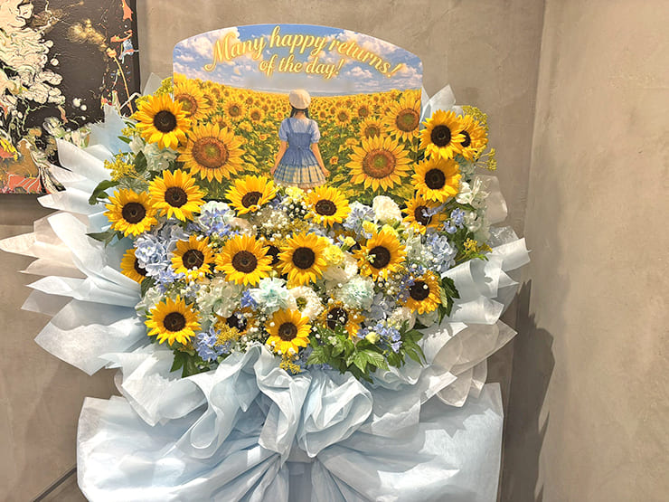 Lumi→A 佐々木優佳里様の生誕祭祝いフラスタ&花束 @GT LIVE TOKYO