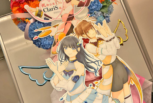 ClariS様のライブ公演祝いリースフラスタ @オリックス劇場