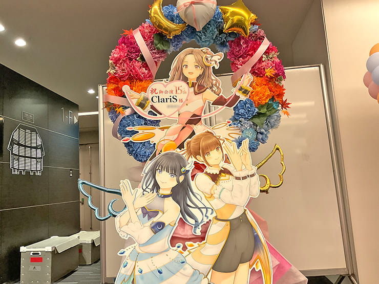 ClariS様のライブ公演祝いリースフラスタ @オリックス劇場