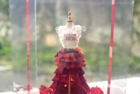 INSPIRE Hina様の生誕祭祝い花 衣装再現プリザーブドフラワーミニトルソーアレンジ @渋谷音楽堂