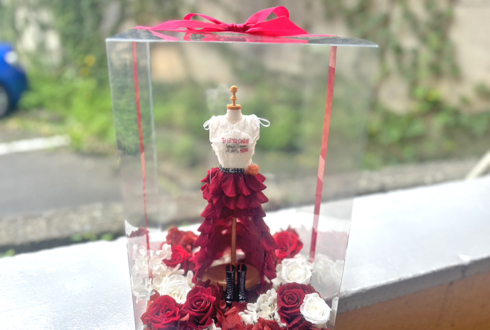 INSPIRE Hina様の生誕祭祝い花 衣装再現プリザーブドフラワーミニトルソーアレンジ @渋谷音楽堂