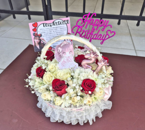 乃木坂46 菅原咲月様のリアルミーグリ開催祝い花 フラワーケーキ @幕張メッセ