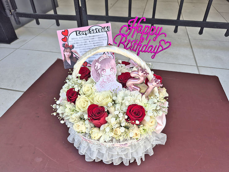 乃木坂46 菅原咲月様のリアルミーグリ開催祝い花 フラワーケーキ @幕張メッセ