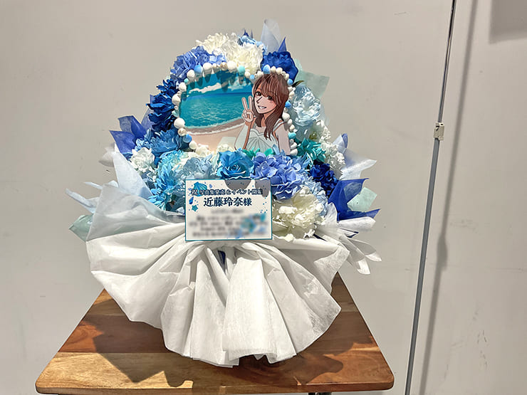 近藤玲奈様の写真集発売記念イベント開催祝い花 @HMV&BOOKS NAMBA