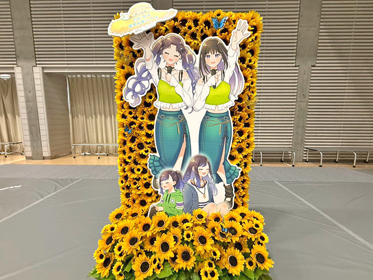 白石杏様 鷲見友美ジェナ様の #プロセカ感謝祭 出演祝いフラスタ 花壁 @東京体育館
