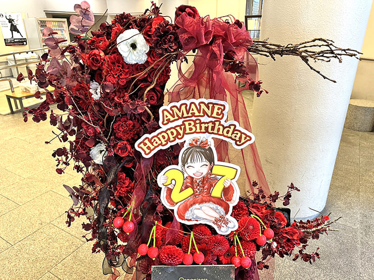 FRUITS ZIPPER 月足天音様の生誕祭祝い三日月モチーフフラスタ @福岡サンパレス