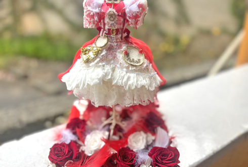FRUITS ZIPPER 月足天音様の生誕祭祝い花 衣装再現プリザーブドフラワーミニトルソーアレンジ @福岡サンパレス