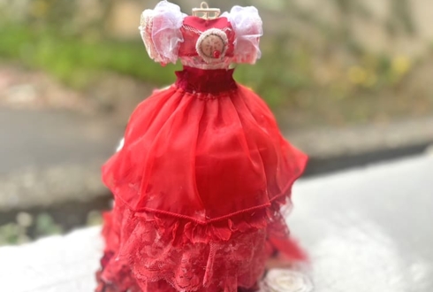 FRUITS ZIPPER 月足天音様の生誕祭祝い花 衣装再現プリザーブドフラワーミニトルソーアレンジ @福岡サンパレス