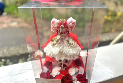 FRUITS ZIPPER 月足天音様の生誕祭祝い花 衣装再現プリザーブドフラワーミニトルソーアレンジ @福岡サンパレス