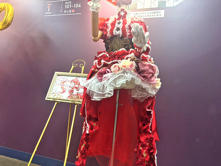 さくらみこ様のライブ公演祝い衣装再現フラスタ @Kアリーナ横浜